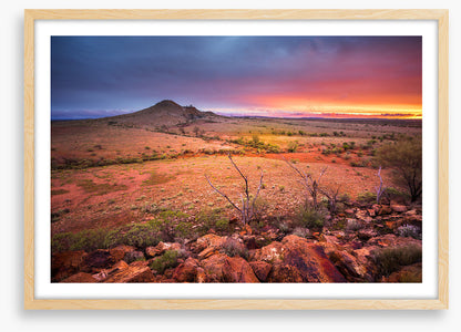 Red centre sunset