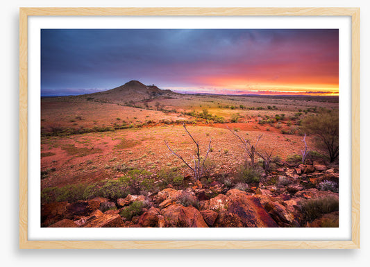 Red centre sunset