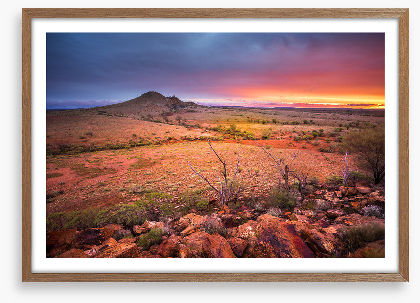 Red centre sunset