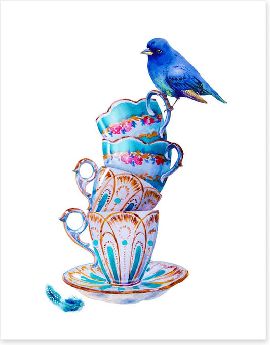 Blue bird balance