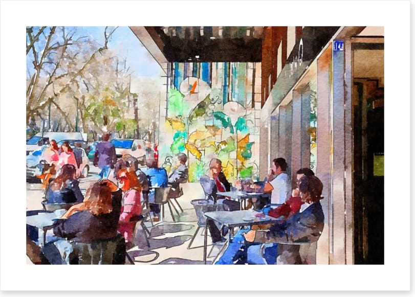 The sunny cafe