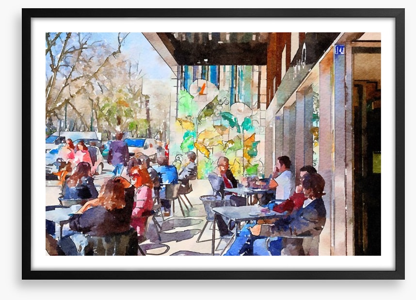 The sunny cafe