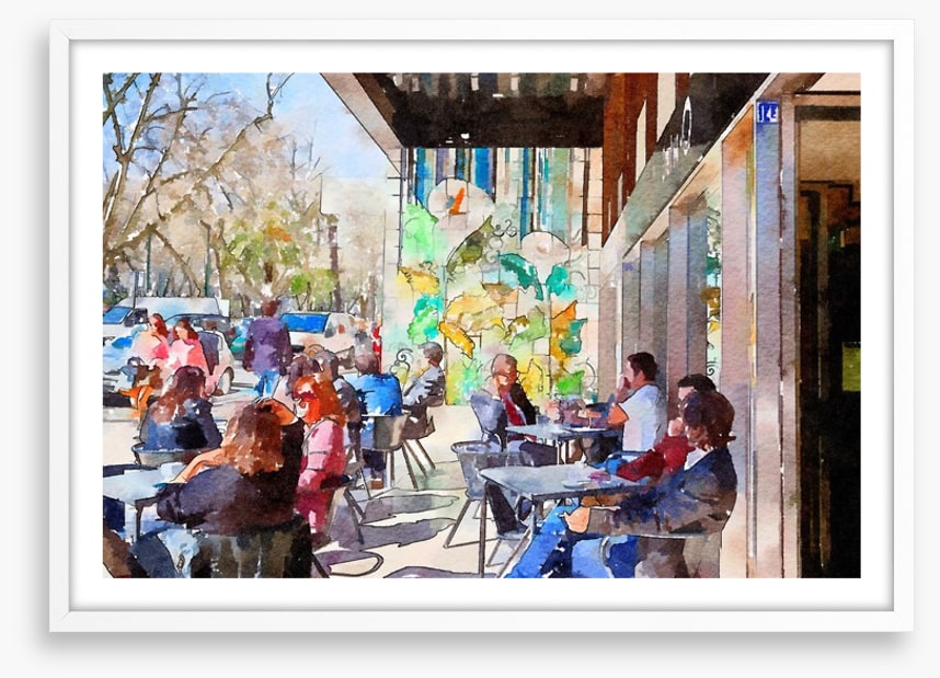 The sunny cafe