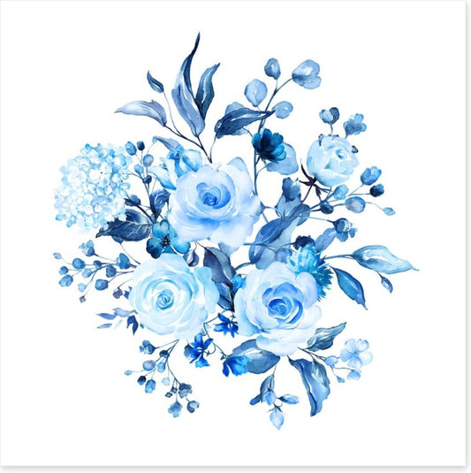 Sky blue blooms