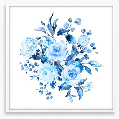 Sky blue blooms