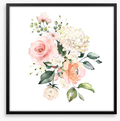 Peach posy