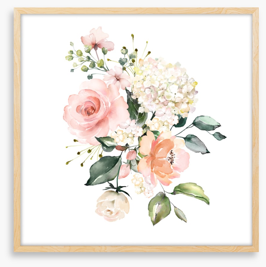 Peach posy