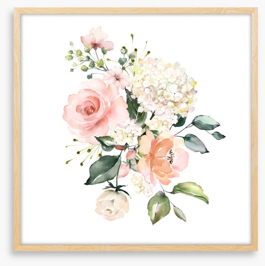 Peach posy