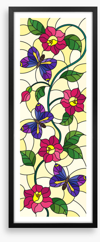 Butterfly bloom window