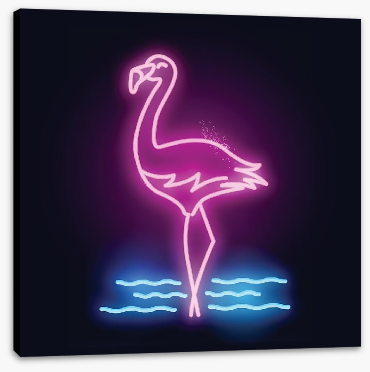 Neon flamingo