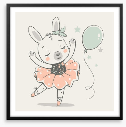 Bunny balloon ballerina