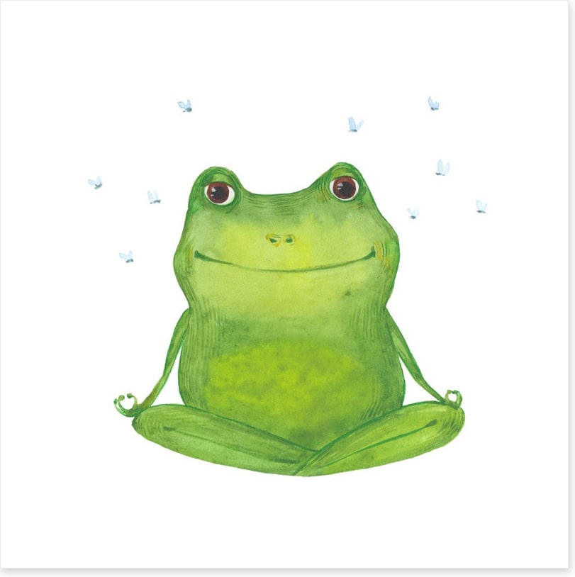 Green frog zen