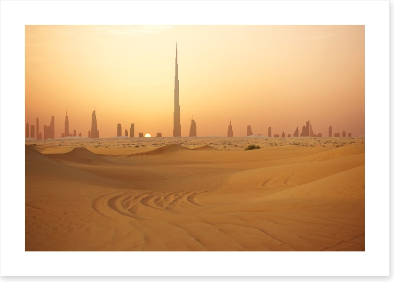 Dubai from the desert