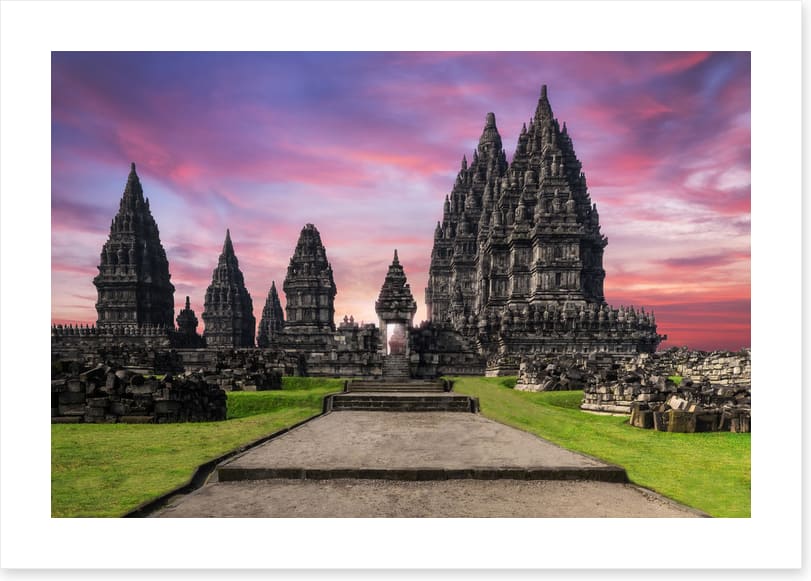 Prambanan Temple sunset