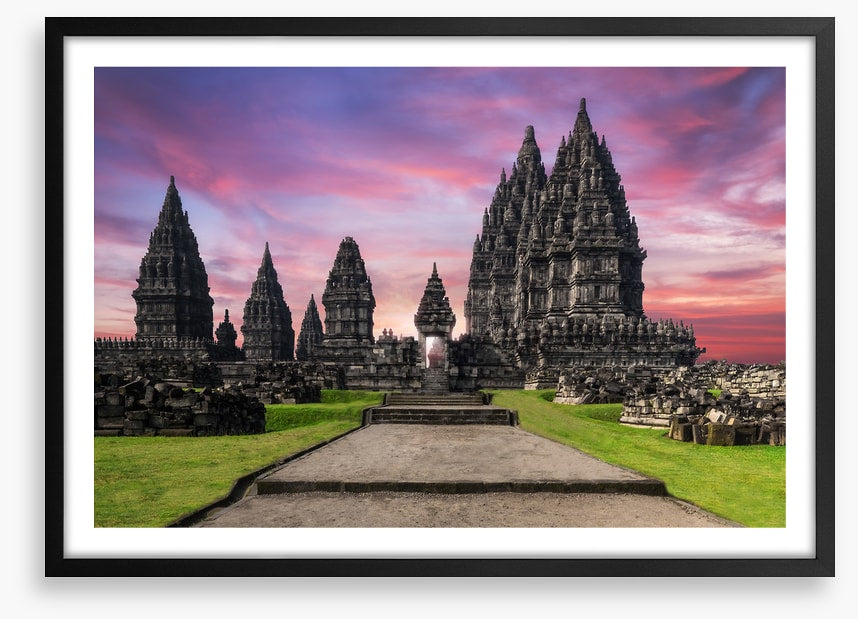Prambanan Temple sunset