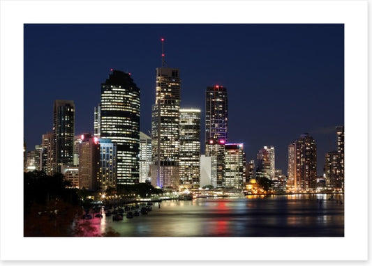 Twinkling lights of Brisbane
