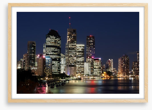 Twinkling lights of Brisbane