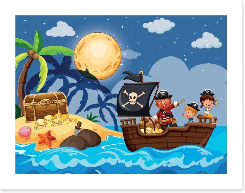 Moonlight treasure hunt