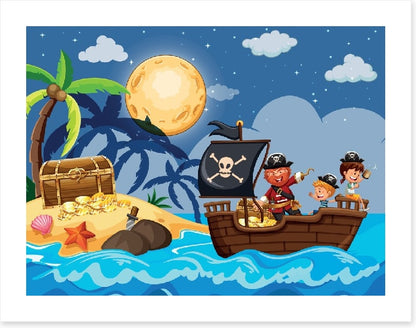 Moonlight treasure hunt