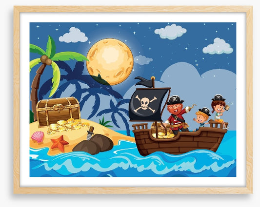 Moonlight treasure hunt