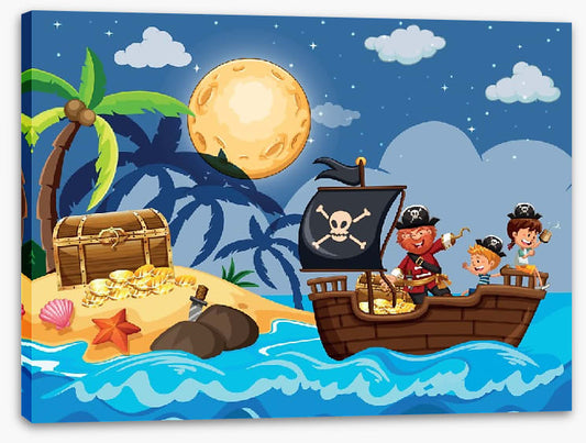 Moonlight treasure hunt