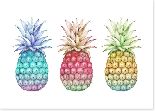 Three pineapples more