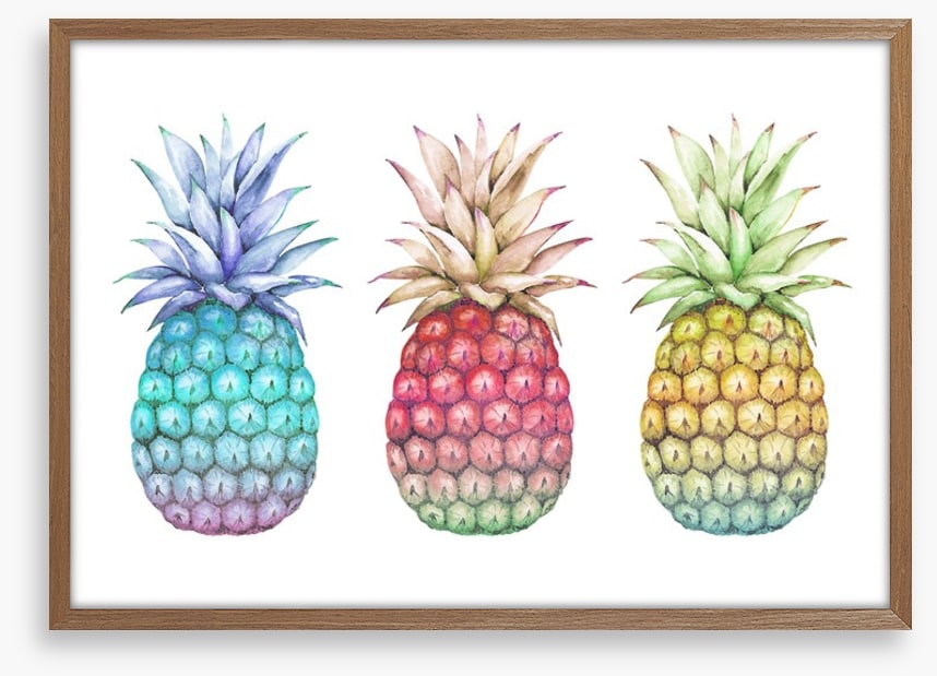 Three pineapples more