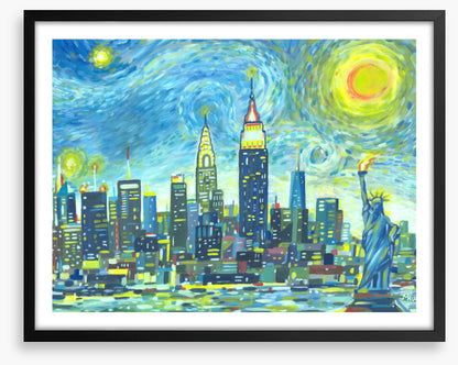 Manhattan starry sky