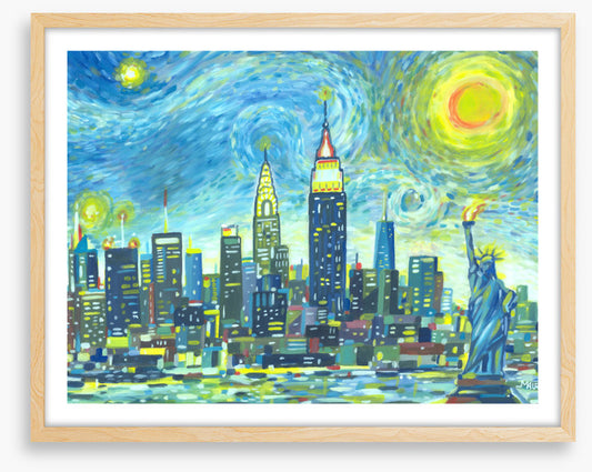 Manhattan starry sky