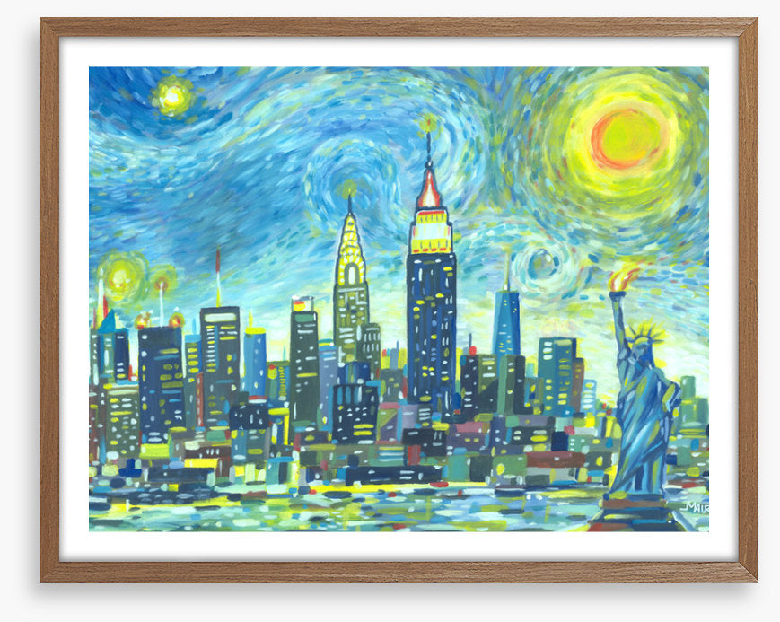 Manhattan starry sky