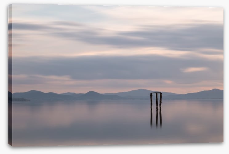 Across the lake