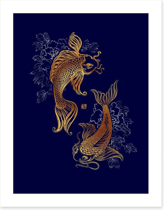 Dancing koi