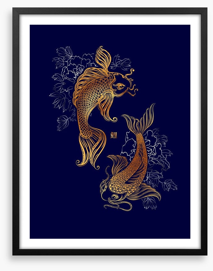 Dancing koi