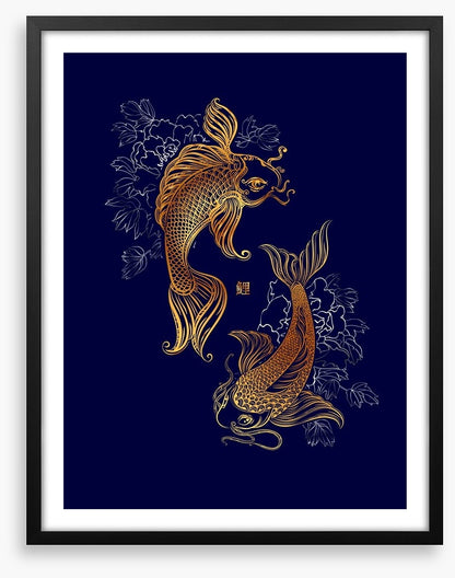 Dancing koi