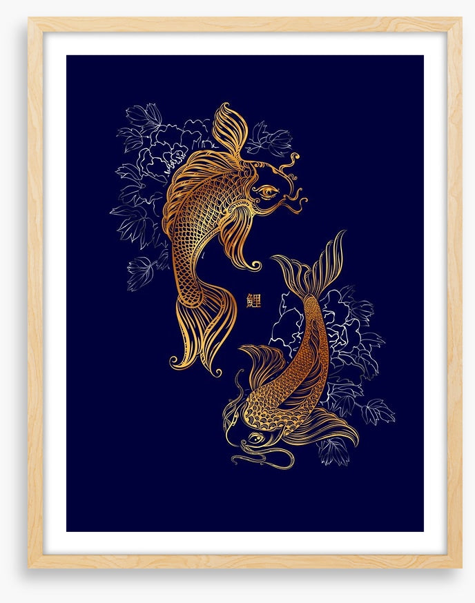 Dancing koi