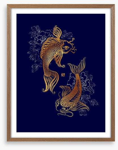 Dancing koi