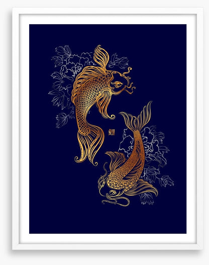 Dancing koi
