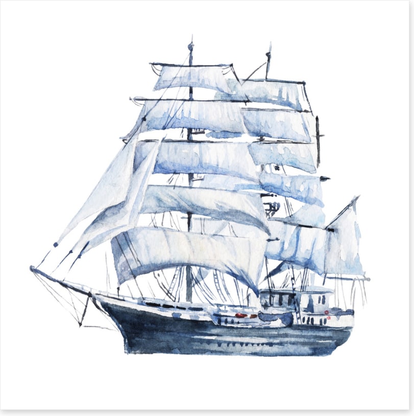 In full sail