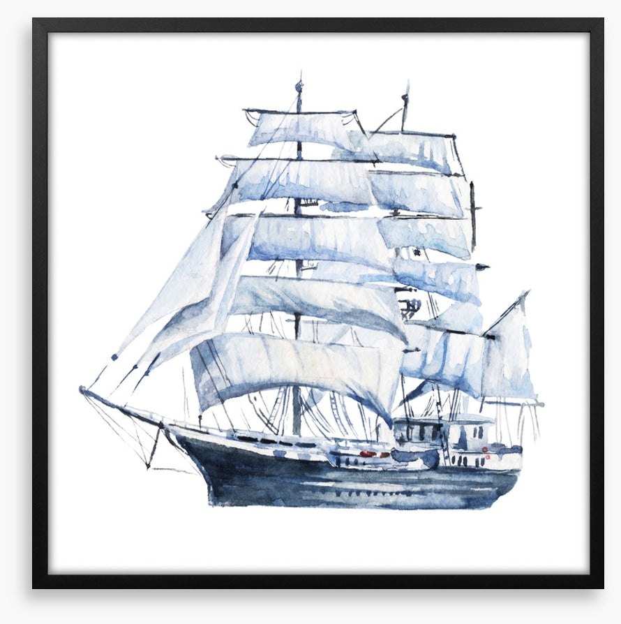 In full sail