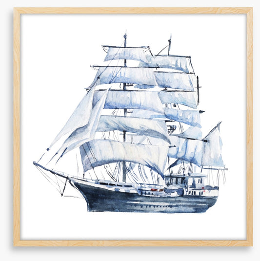 In full sail