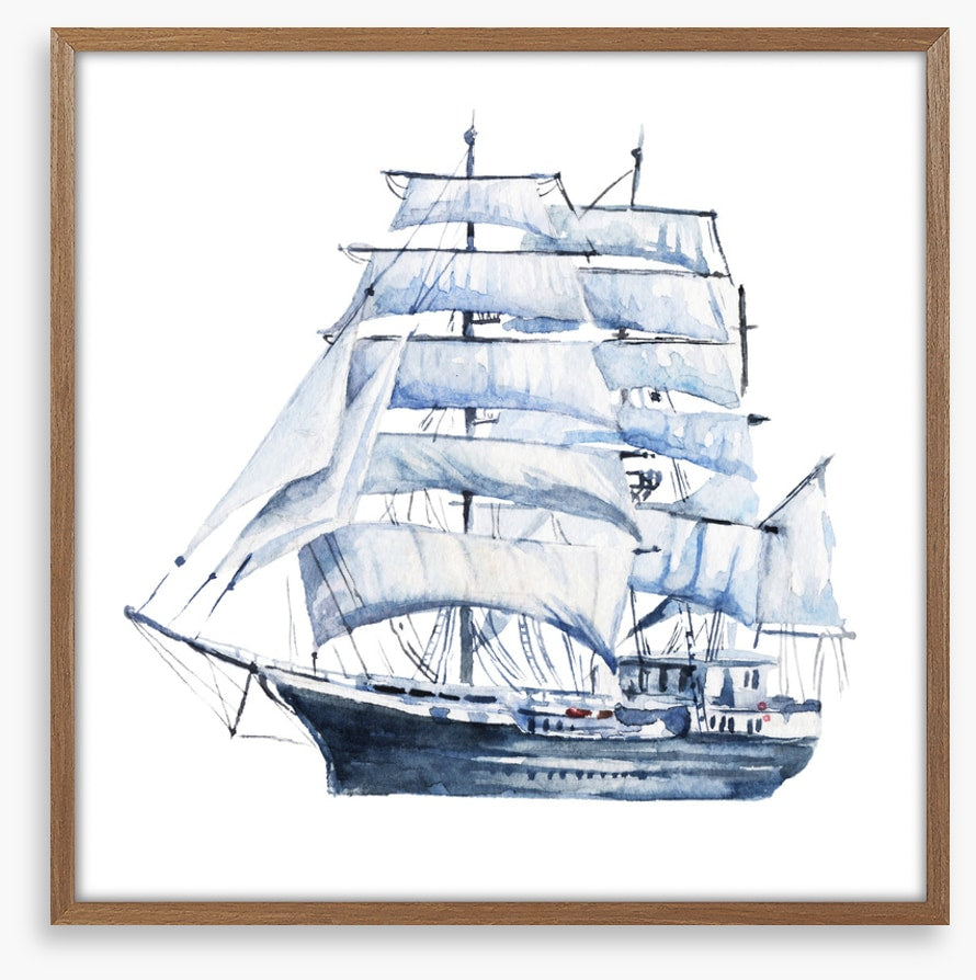 In full sail
