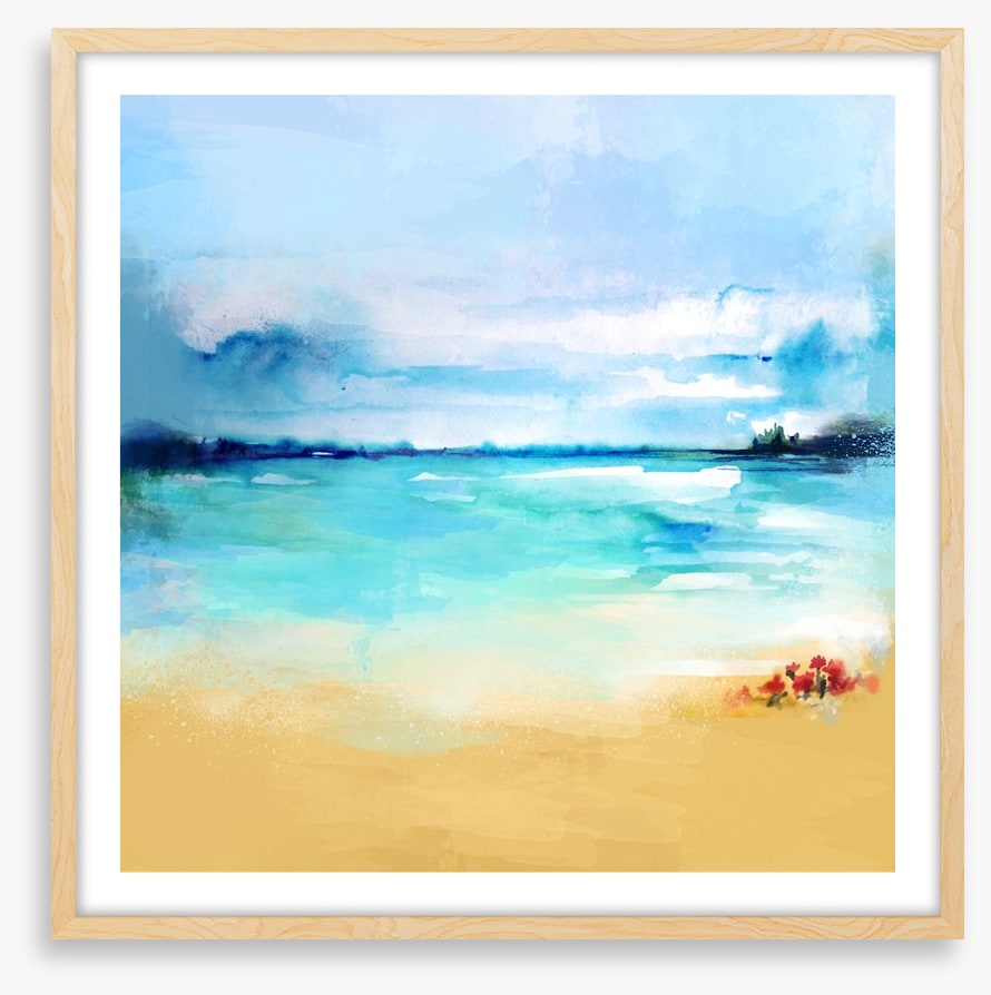 Flowers by the sea