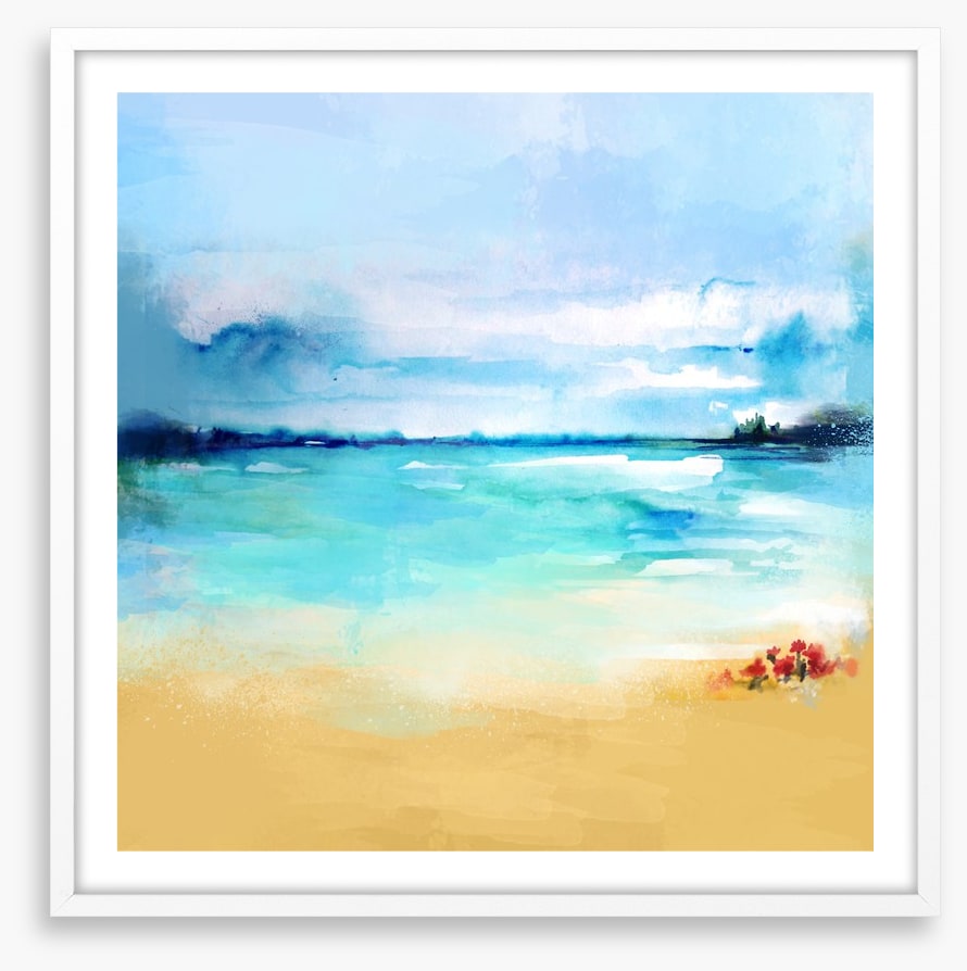 Flowers by the sea
