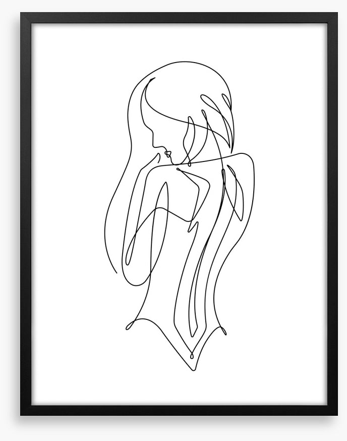 Lines of a woman
