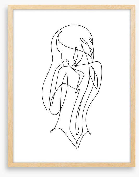Lines of a woman