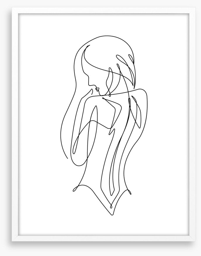 Lines of a woman