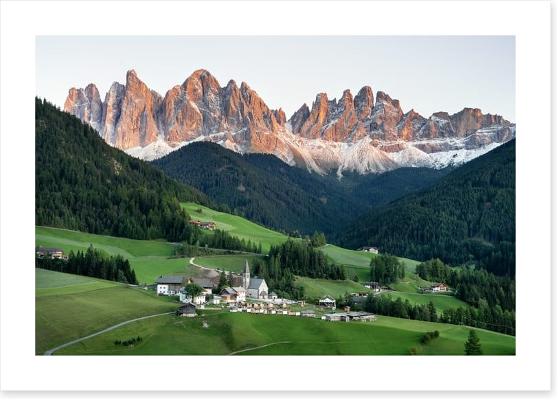 Village in the valley