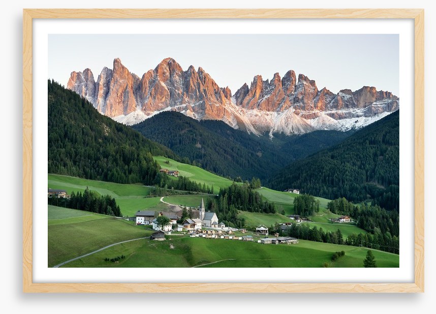 Village in the valley