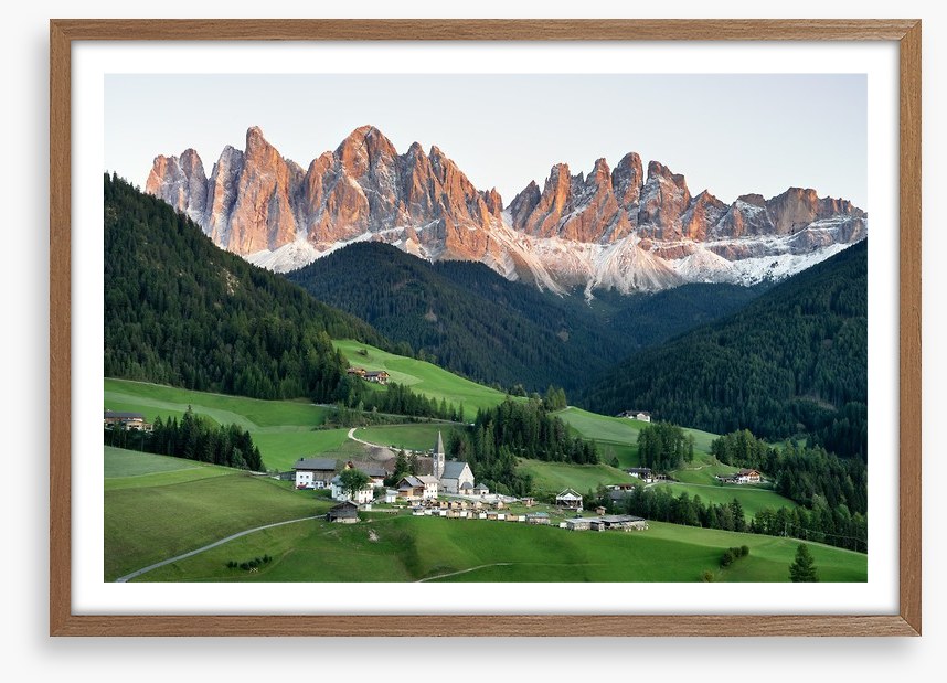Village in the valley