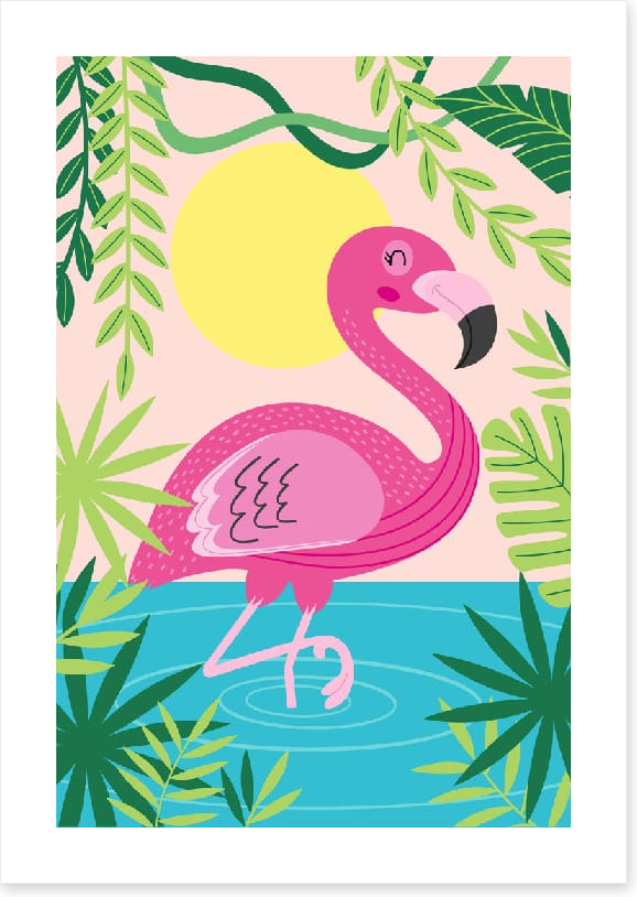 Flamingo frolic